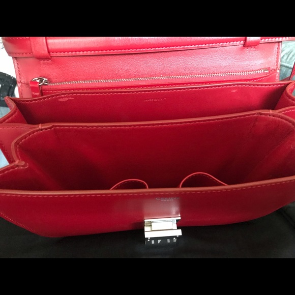 (SOLD)Celine classic box bag red with silver - Picture 2 of 7